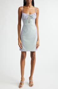 Area Hotfix Crystal Jersey Minidress