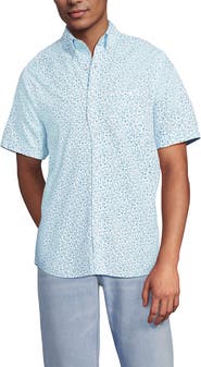 Lands' End Short Sleeve Seersucker Shirt
