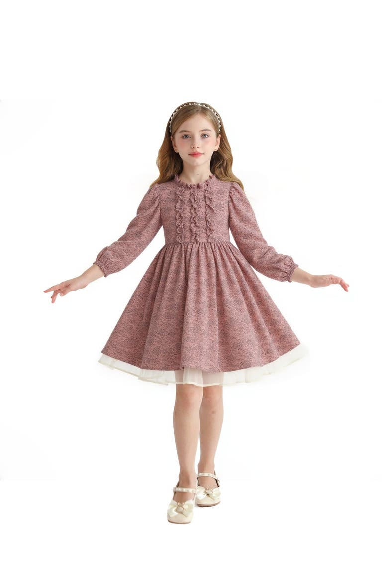 Floral Layered Dress, Alternate, color, Pink