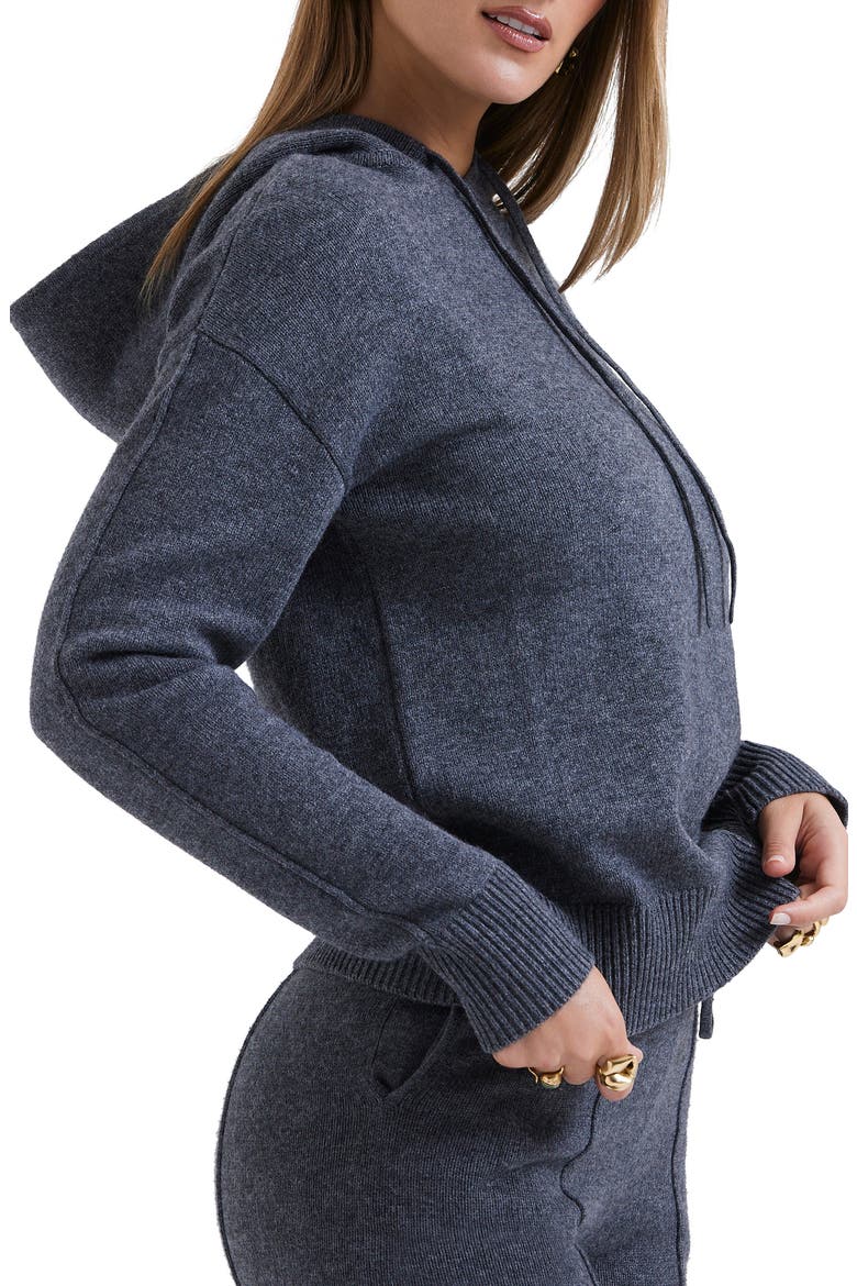 Jionni Hoodie Sweater, Alternate, color, GREY MELANGE