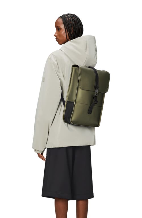 Shop Rains Mini Waterproof Backpack In Revel