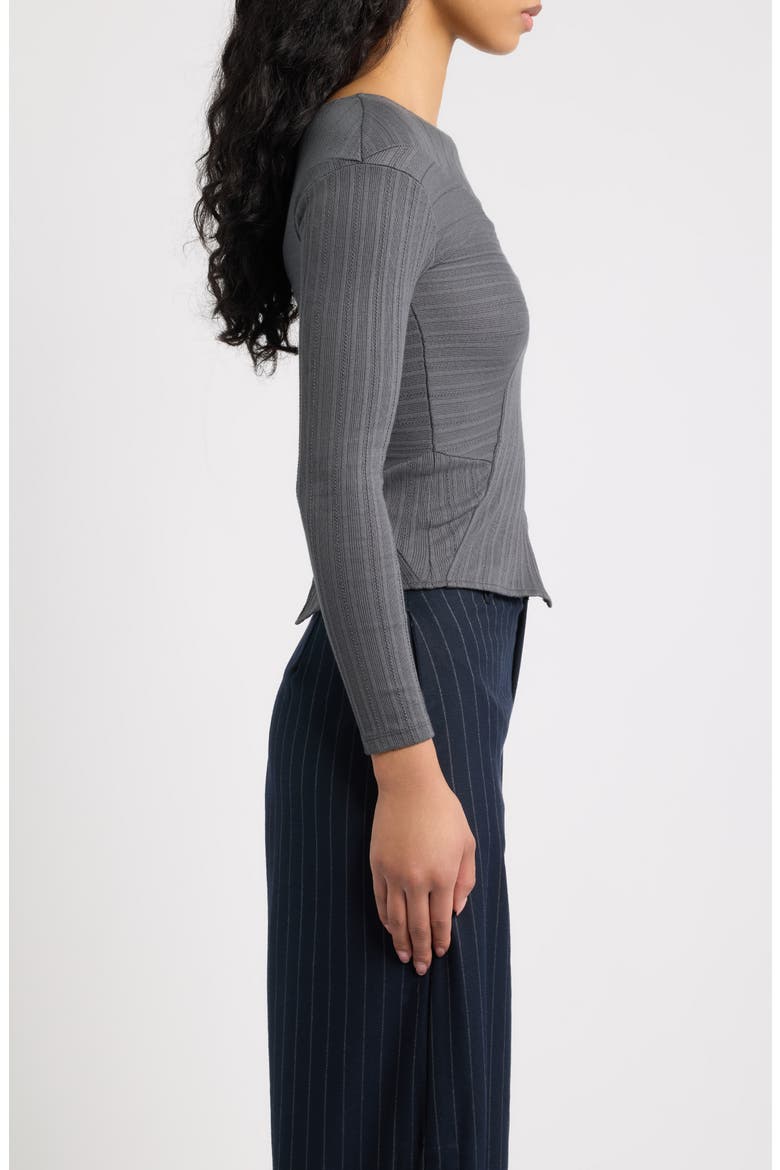 Fragmento Off the Shoulder Top, Alternate, color, GRIS