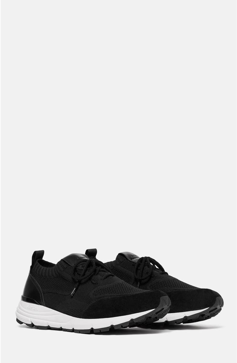 SCAROSSO Robbie Sneakers, Main, color, Black - Knit