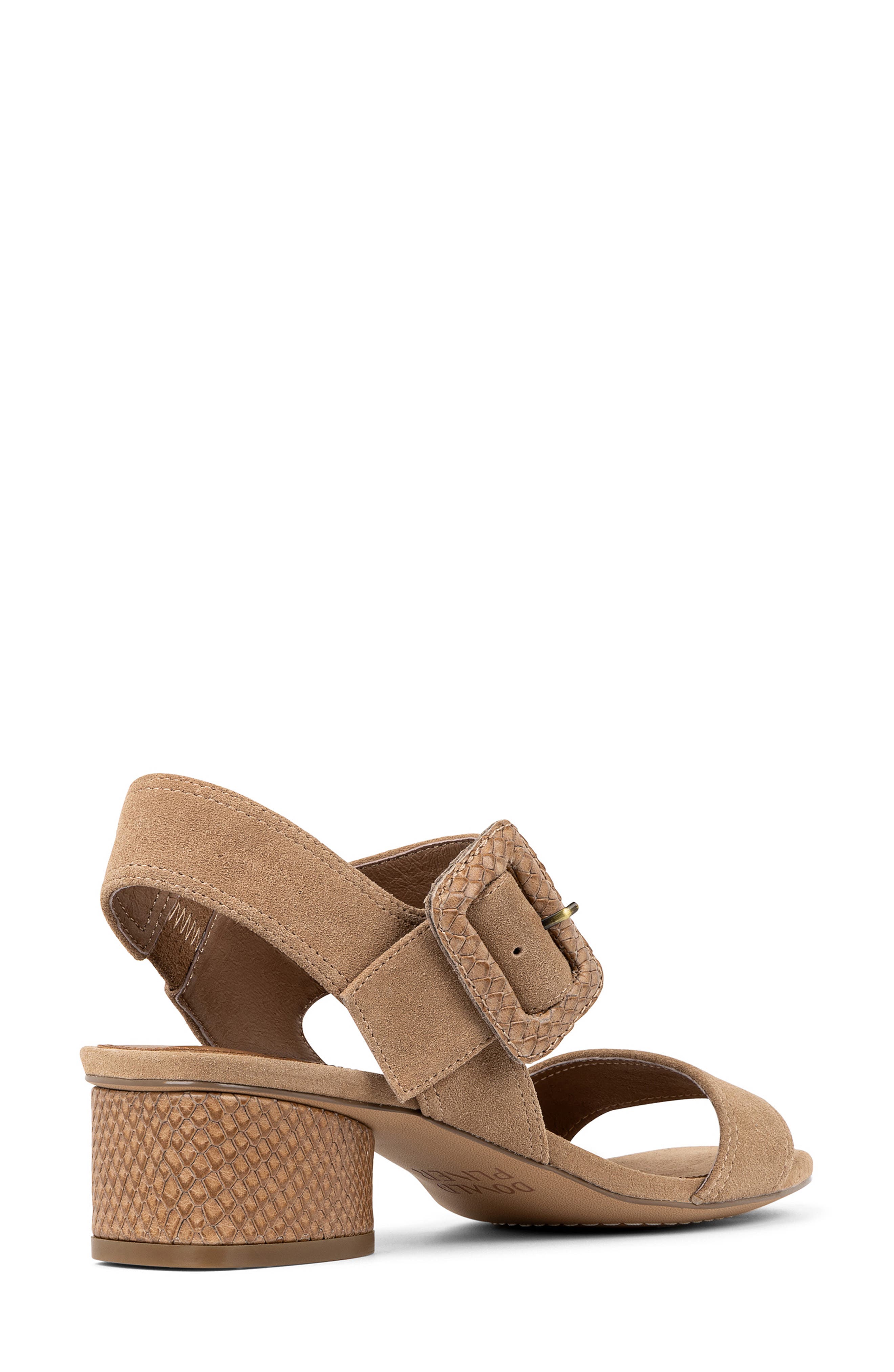 Donald Pliner Oversize Buckle Slingback Sandal, Alternate, color, Tobacco