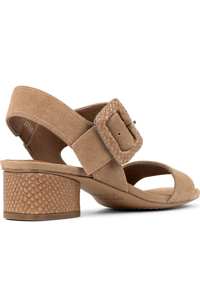 Donald Pliner Oversize Buckle Slingback Sandal, Alternate, color, Tobacco