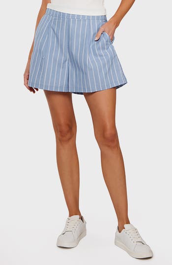 Matty M . Elsie Pull-on Shorts In Blue