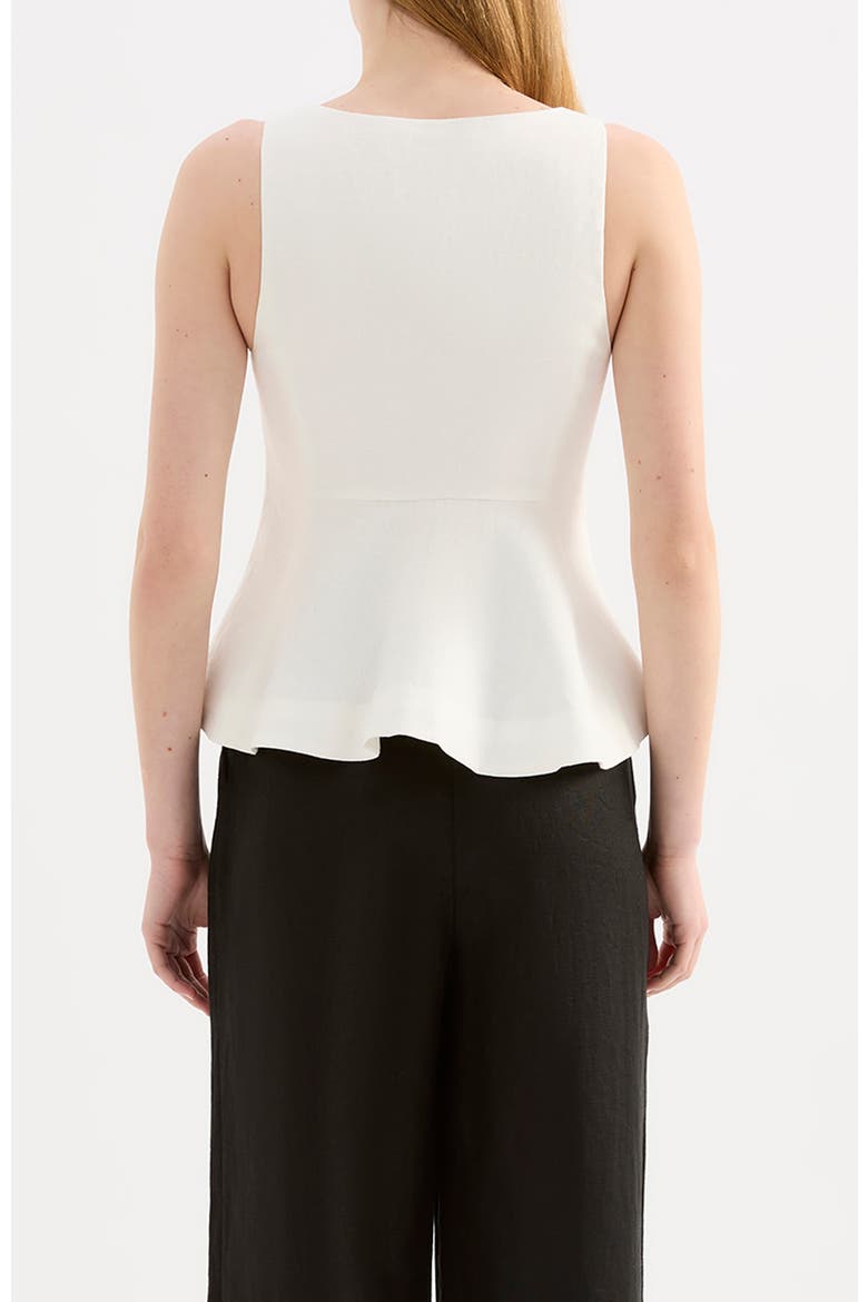 Quinn Linen Vest Top, Alternate, color, White