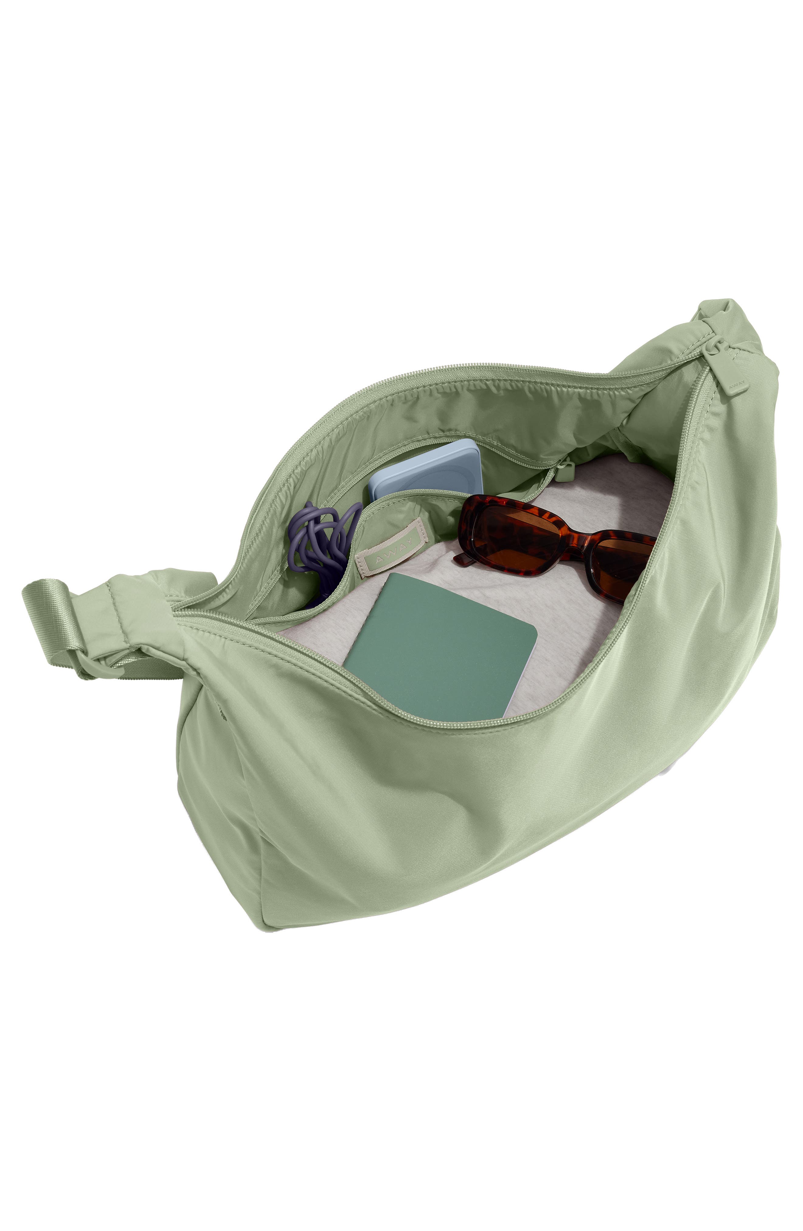 Away Small Featherlight Crossbody Bag, Alternate, color, Sage Green