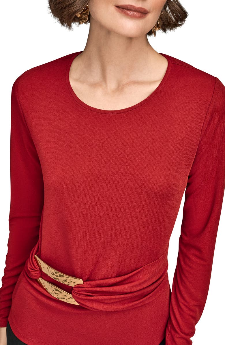 Donna Karan New York Bar Hardware Top, Alternate, color, Metropolitan Red