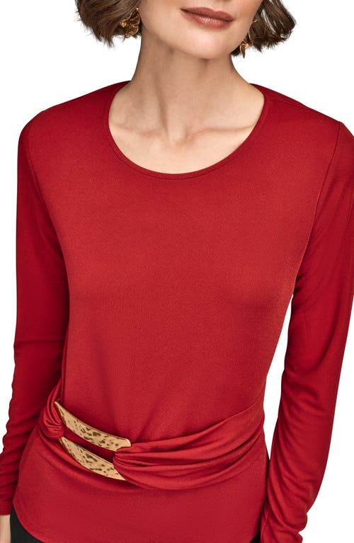 Donna Karan New York Bar Hardware Top In Red