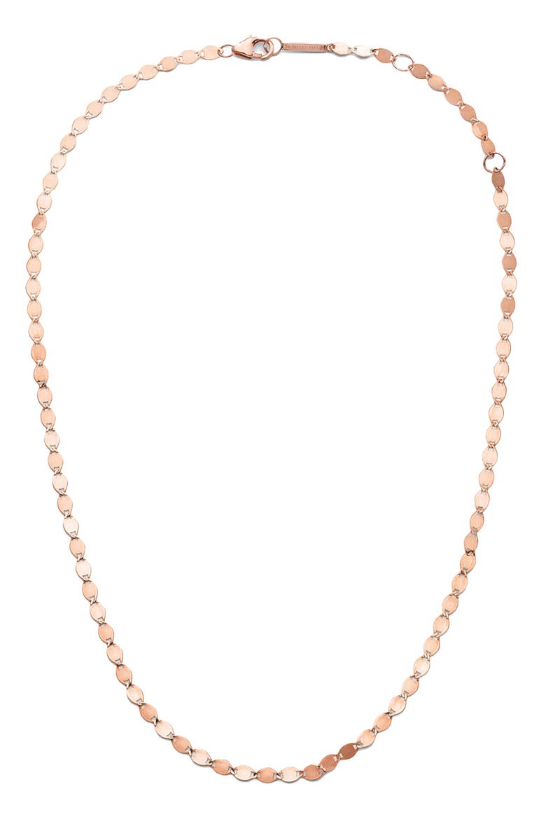 LANA 14K Rose Gold Nude Chain Necklace, Main, color, Rose Gold