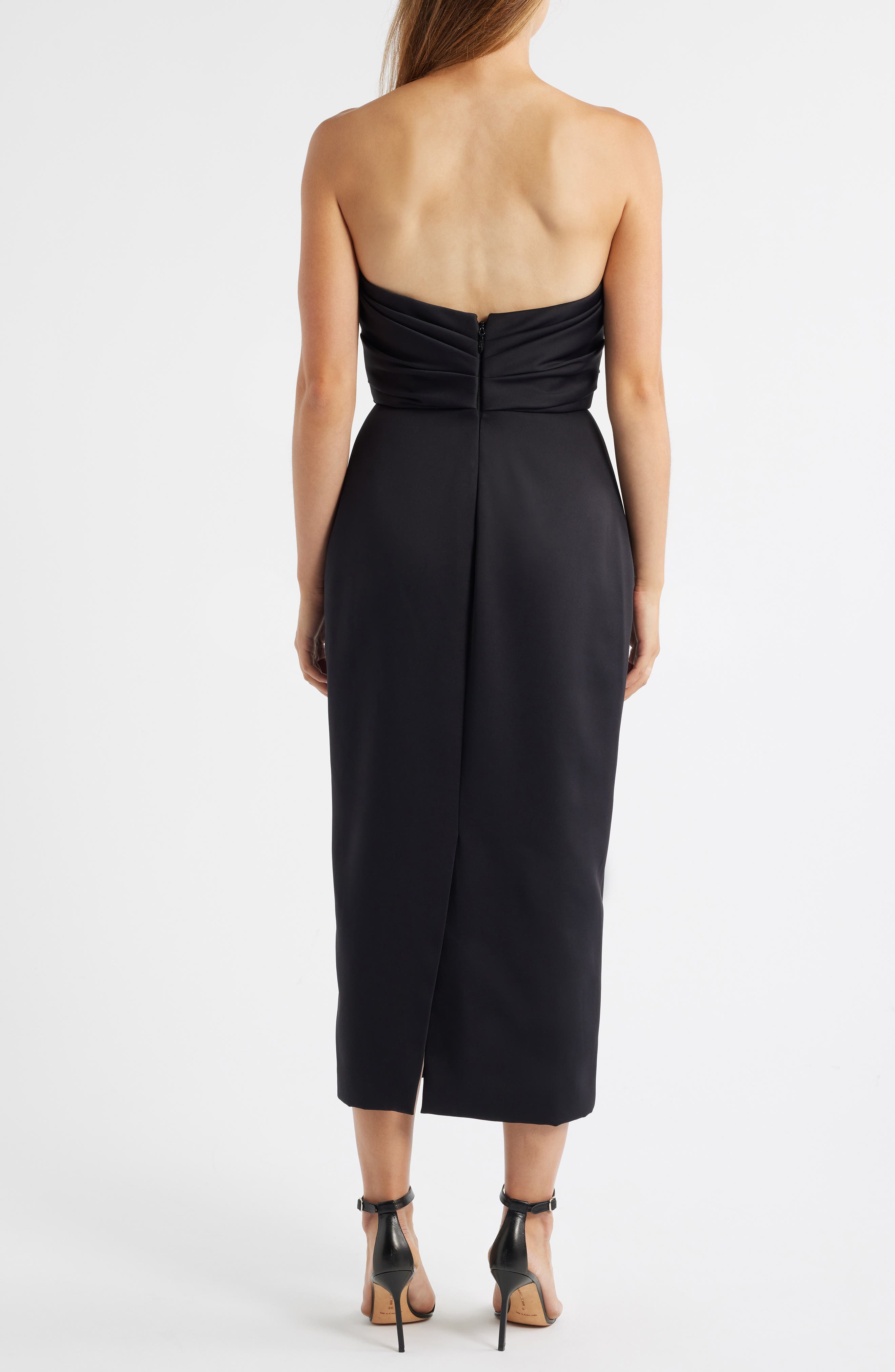 Strapless Crepe Dress - image 2