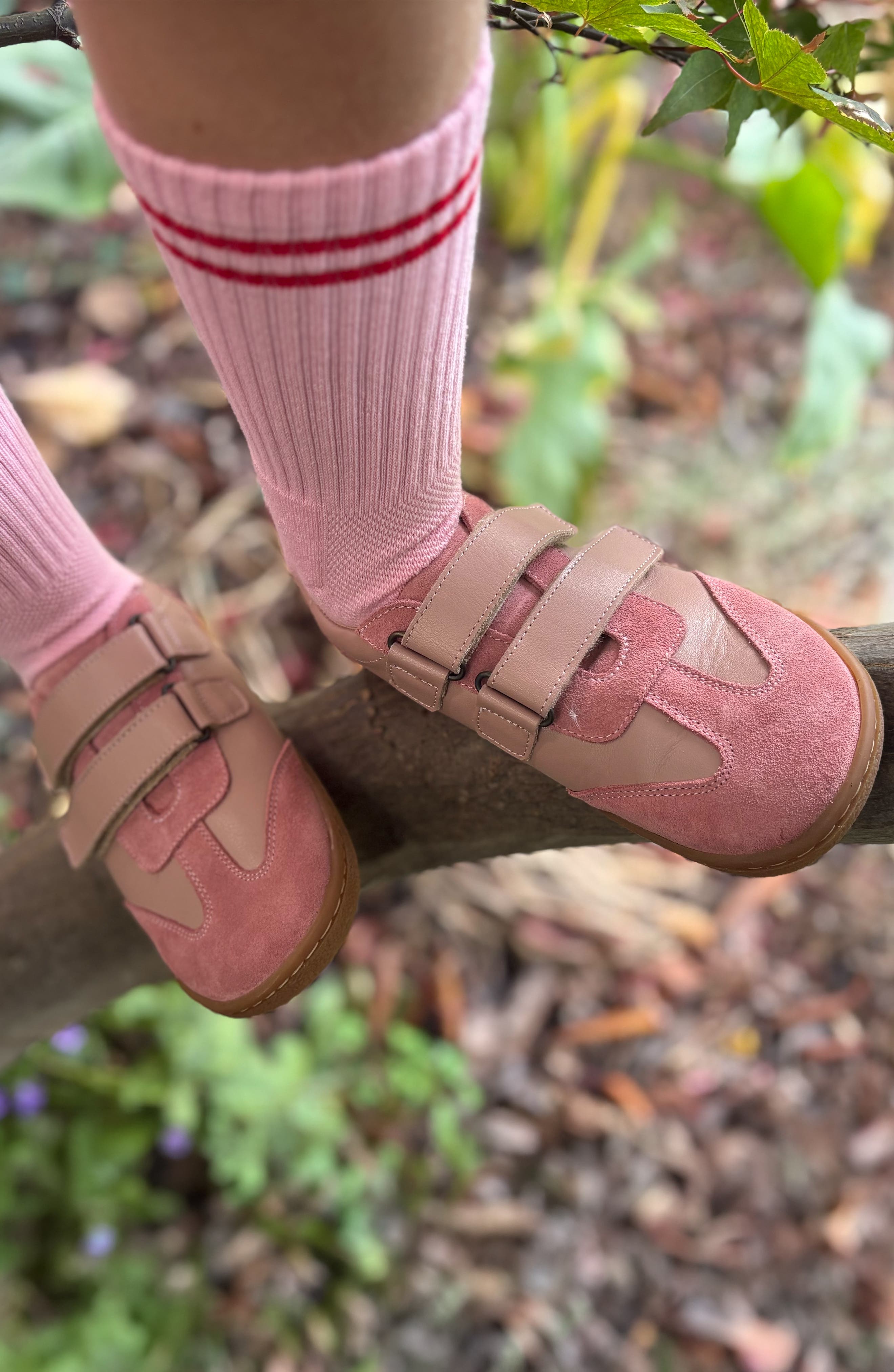 Pele Barefoot Kids Sneakers, Alternate, color, Old Rose