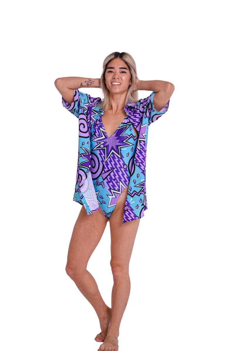 OOSC Fresh Prince Onepiece Swim Suit, Main, color, Multi