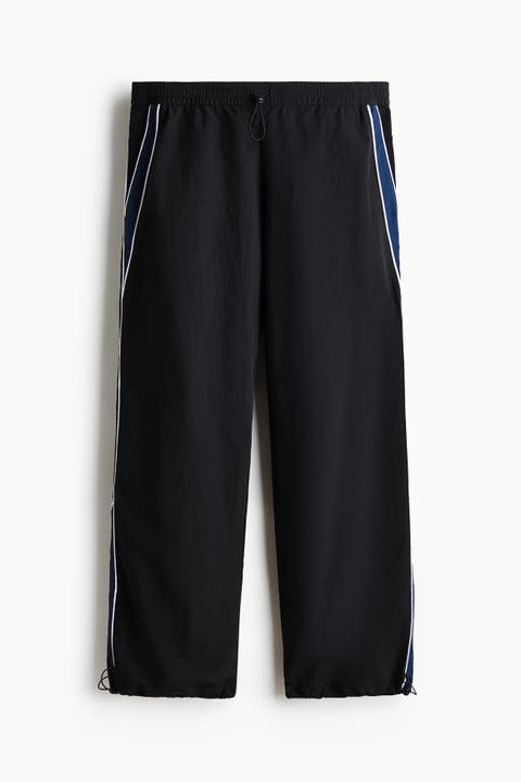 Loose Fit Nylon Track Pants