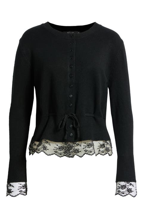 Funkadelic Lace Trim Cardigan