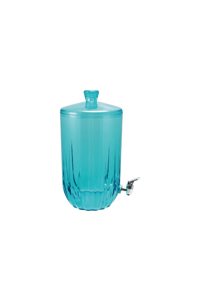 7-Quart Acrylic Beverage Dispenser with Spout, Aqua Color, Main, color, Aqua