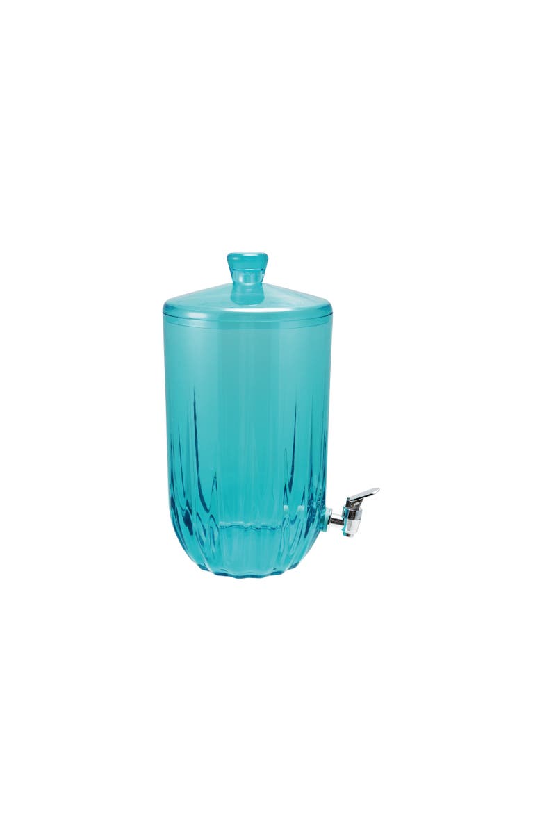 Storied Home 7-Quart Acrylic Beverage Dispenser with Spout, Aqua Color, Main, color, Aqua