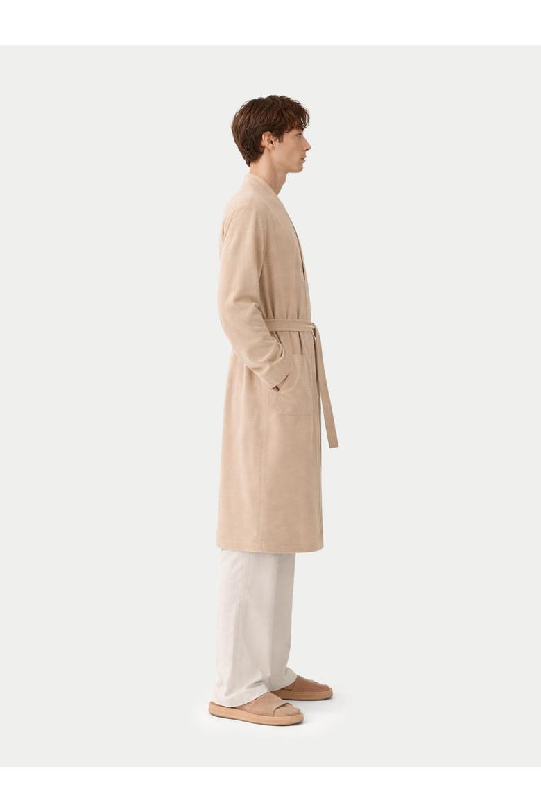 Men's Cashmere Robe, Alternate, color, beige