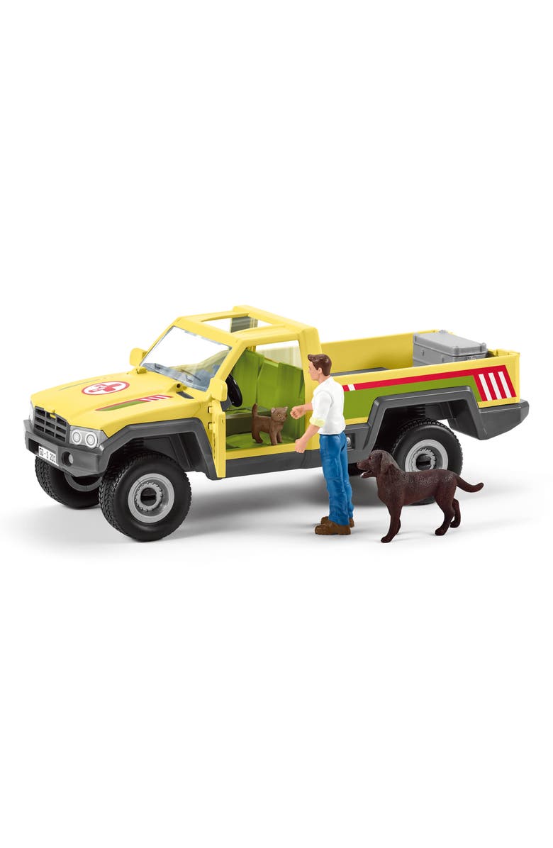 Schleich Farm World Veterinarian Visit To The Farm Playset, Alternate, color,