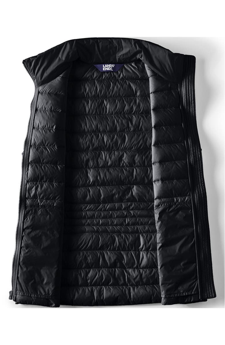 Lands' End Wanderweight Packable Ultralight Down Vest, Alternate, color, Black