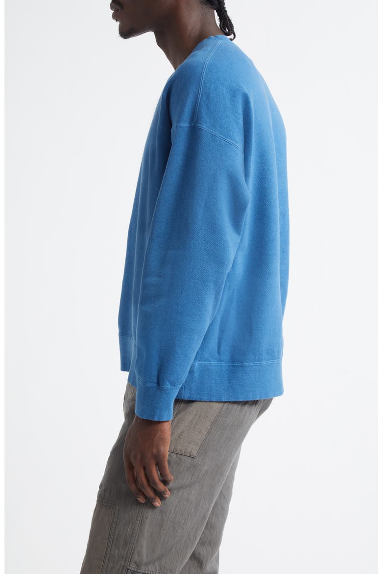 Jumbo French Terry Sweatshirt, Alternate, color, LT. INDIGO