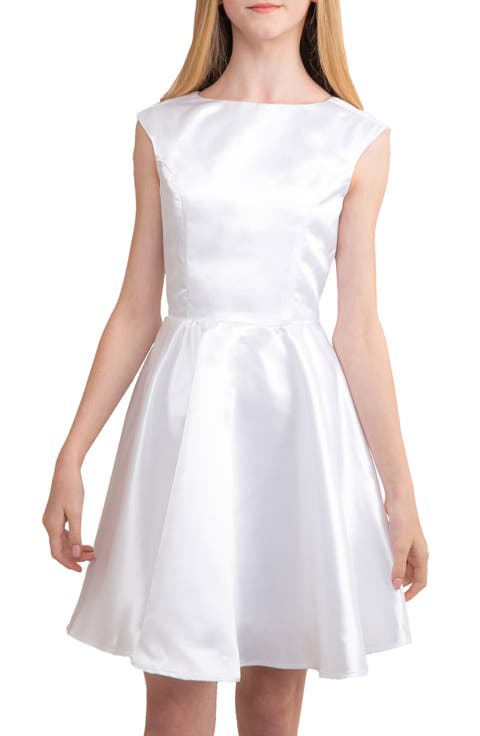 Kids' Floral Embroidered Dress (Big Kid)