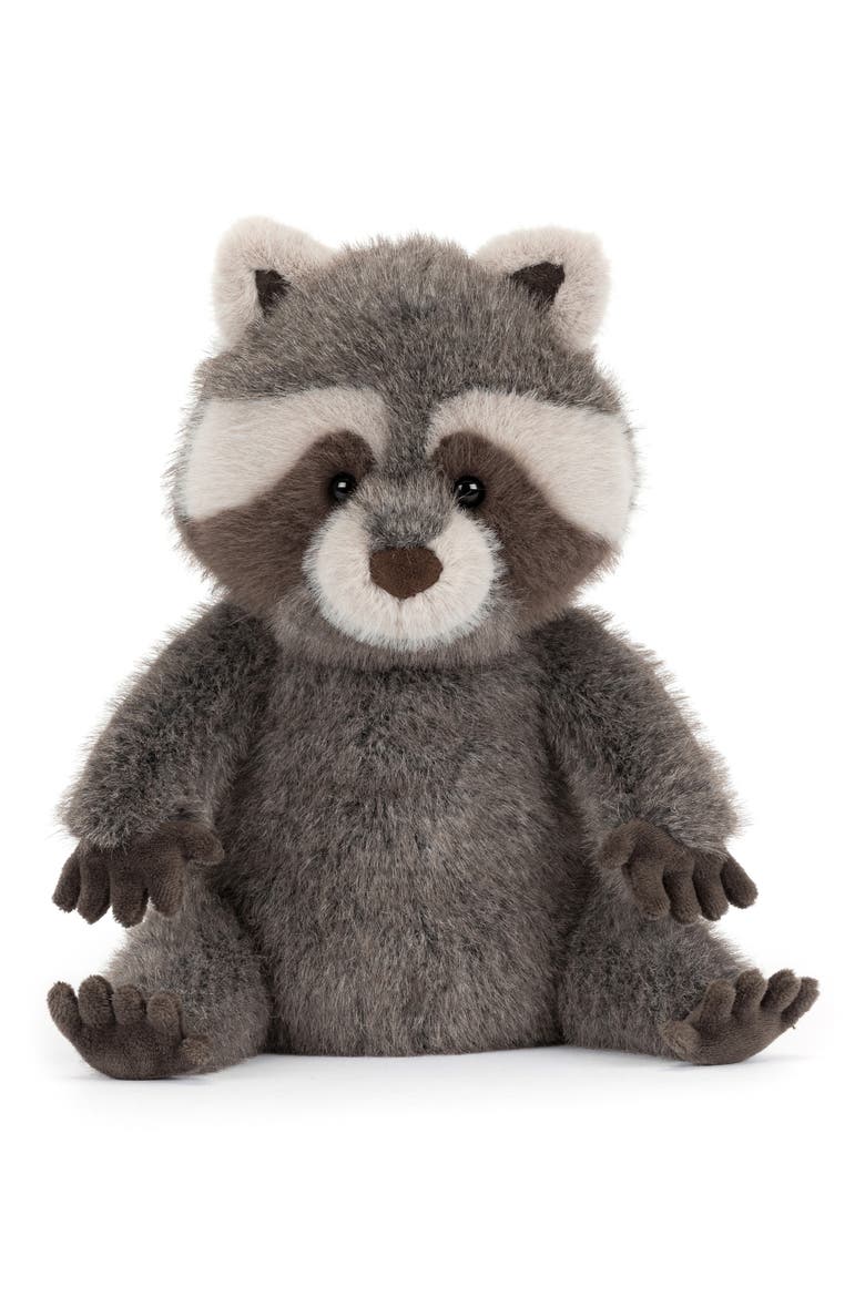 Trixiwoo Raccoon Large Plushie, Main, color, GREY MULTI