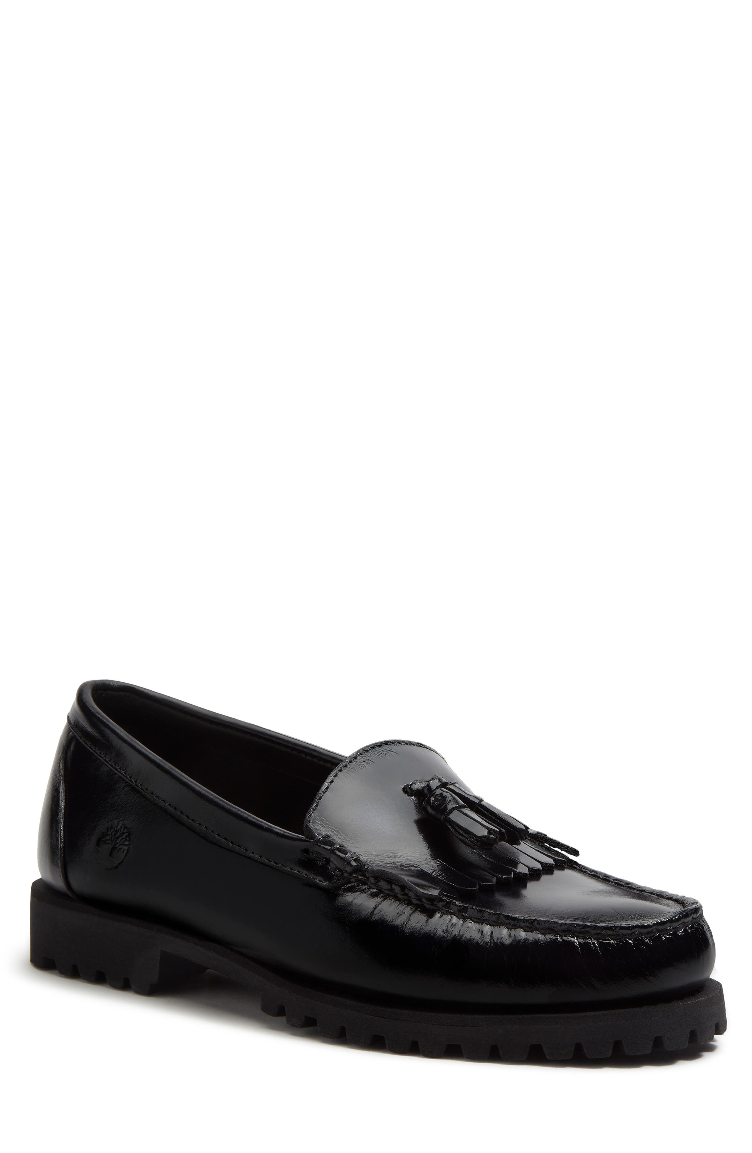Timberland Authentic Tassel Loafer, Main, color, Black Full Grain