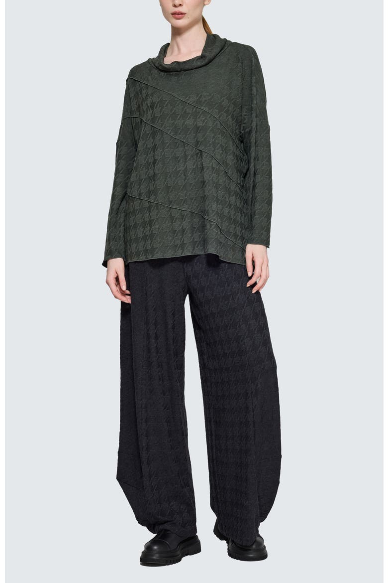 Fleuris Cowl-Neck Blouse, Alternate, color, Olive