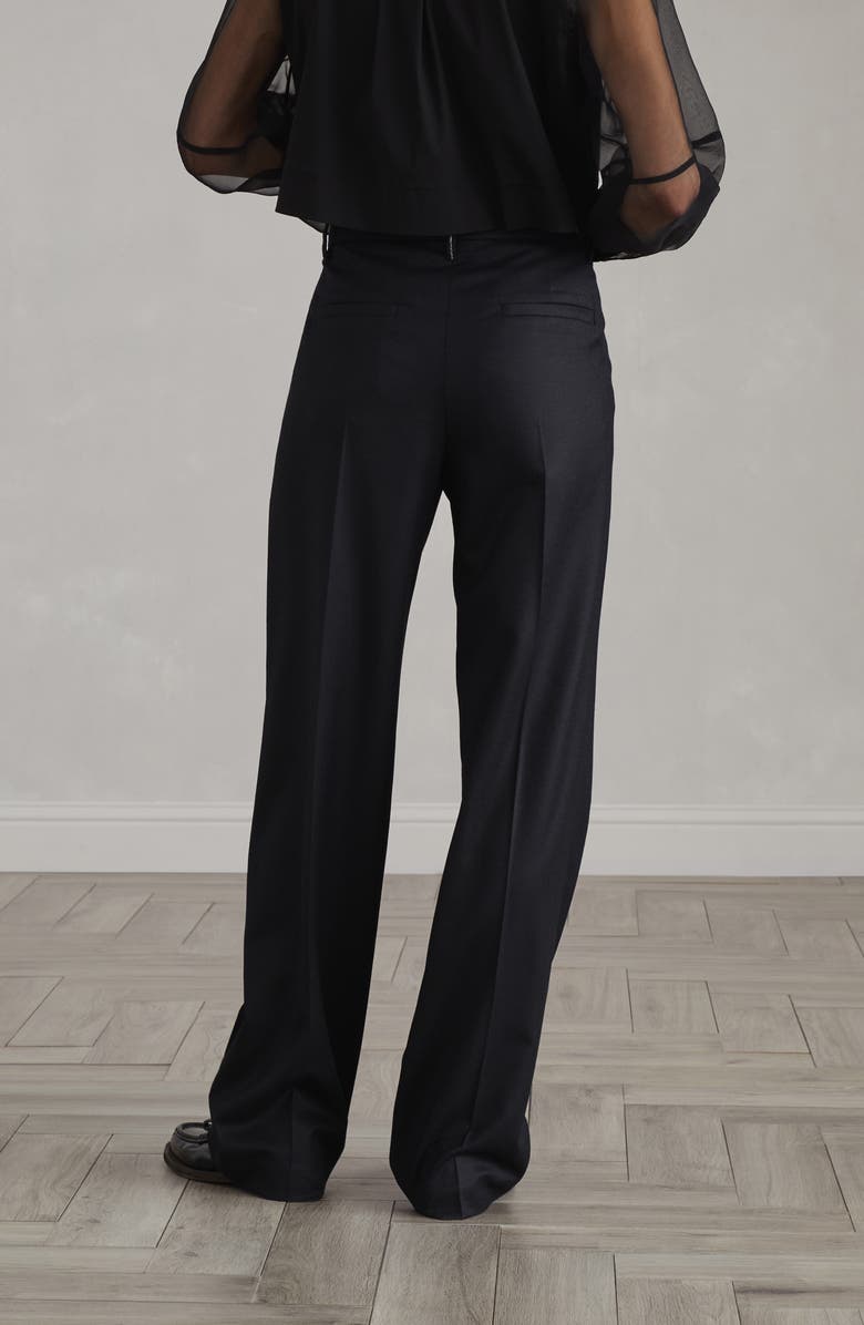 Brunello Cucinelli Loose Straight trousers with monili, Alternate, color,