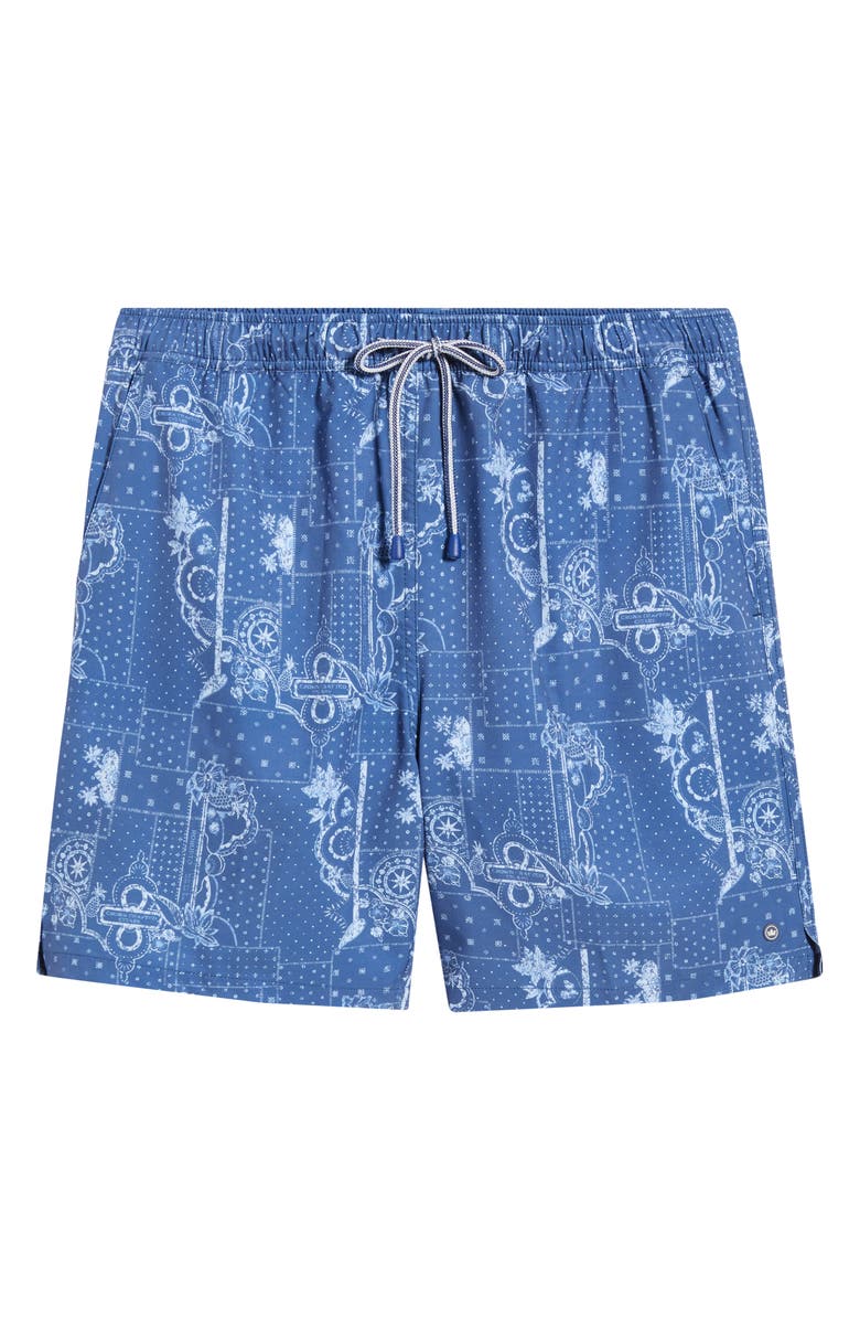 Peter Millar Robusto Swim Trunks, Alternate, color, Windsor Blue