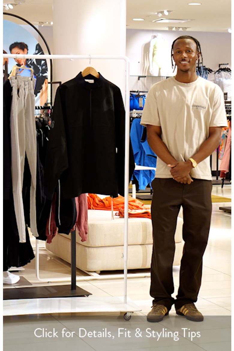 Half Zip Mock Neck Track Jacket video