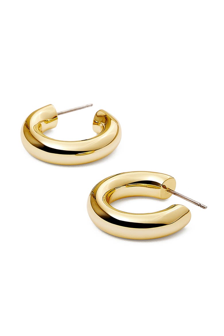 Hoop Earrings - Tia Mini, Alternate, color, Gold