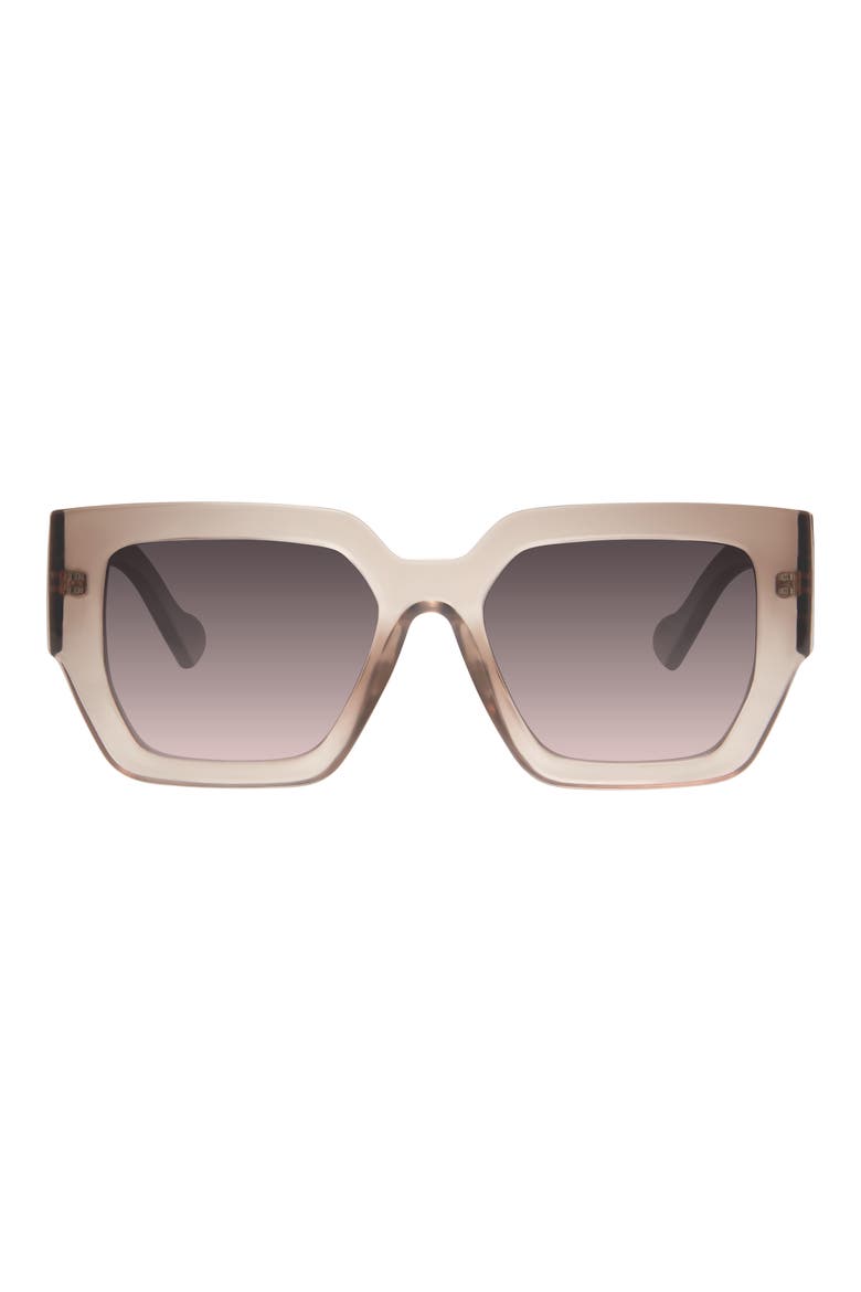 55mm Square Sunglasses, Main, color, MAUVE CRYSTAL