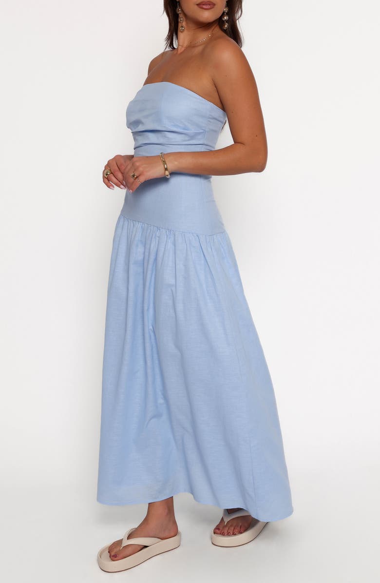 Petal & Pup Stella Strapless Maxi Dress, Alternate, color, Cornflower