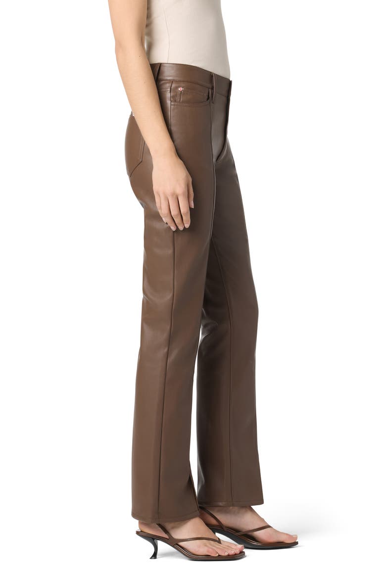 Blair High Waist Faux Leather Bootcut Pants, Alternate, color, ESPRESSO