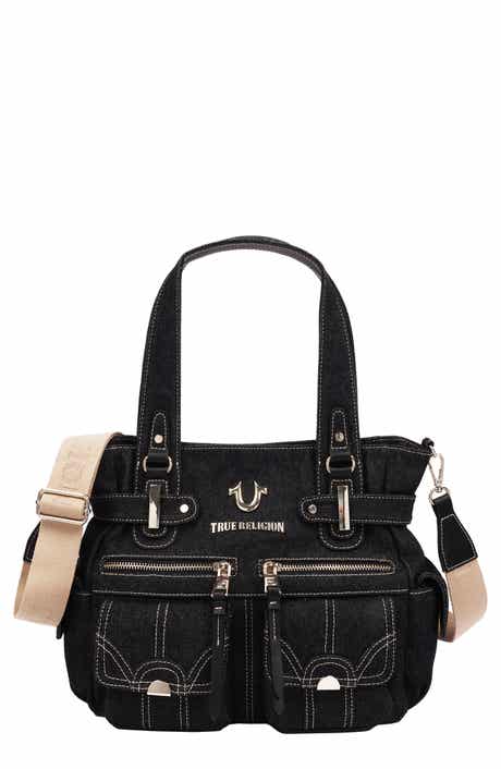Multi-Pocketed Denim Tote