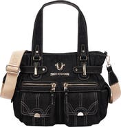 True Religion Multi-Pocketed Denim Tote