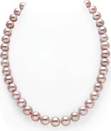 The Pearl Source 9.5-10.5mm Pink Freshwater Pearl Necklace - Premier AAAA Quality