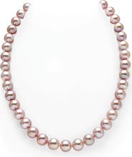 The Pearl Source 9.5-10.5mm Pink Freshwater Pearl Necklace - Premier AAAA Quality