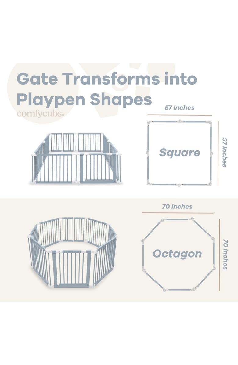 Comfy Cubs Playpen for Toddler and Babies, Alternate, color, 