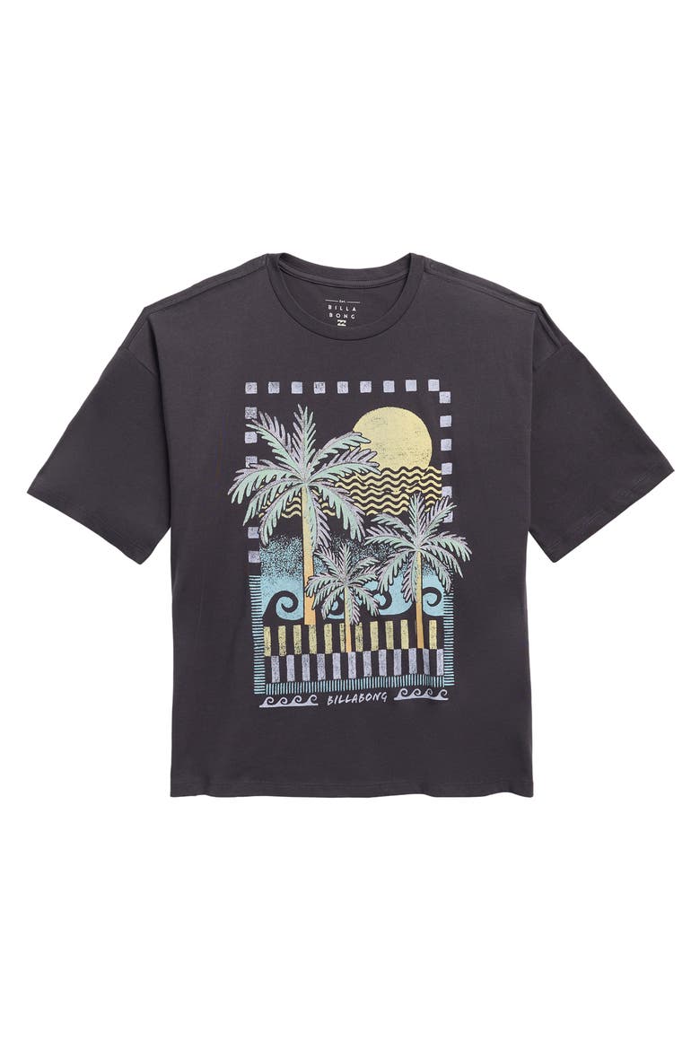 Kids' Oversize Heatwave Graphic T-Shirt, Main, color, BLACK SANDS