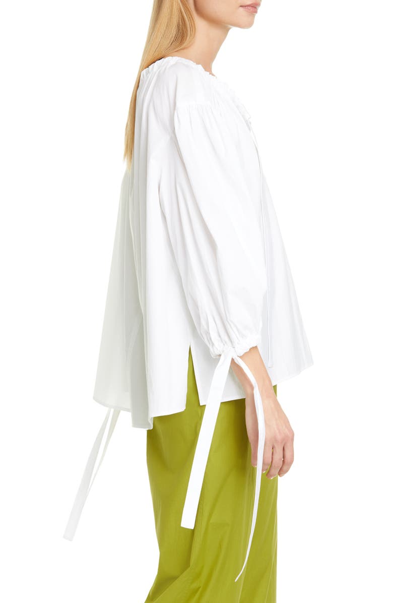 Mansur Gavriel Romantic Cotton Top, Alternate, color, 