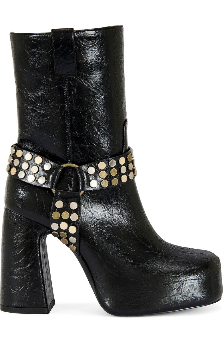 AZALEA WANG Dyzma Moto Platform Bootie, Alternate, color, Black