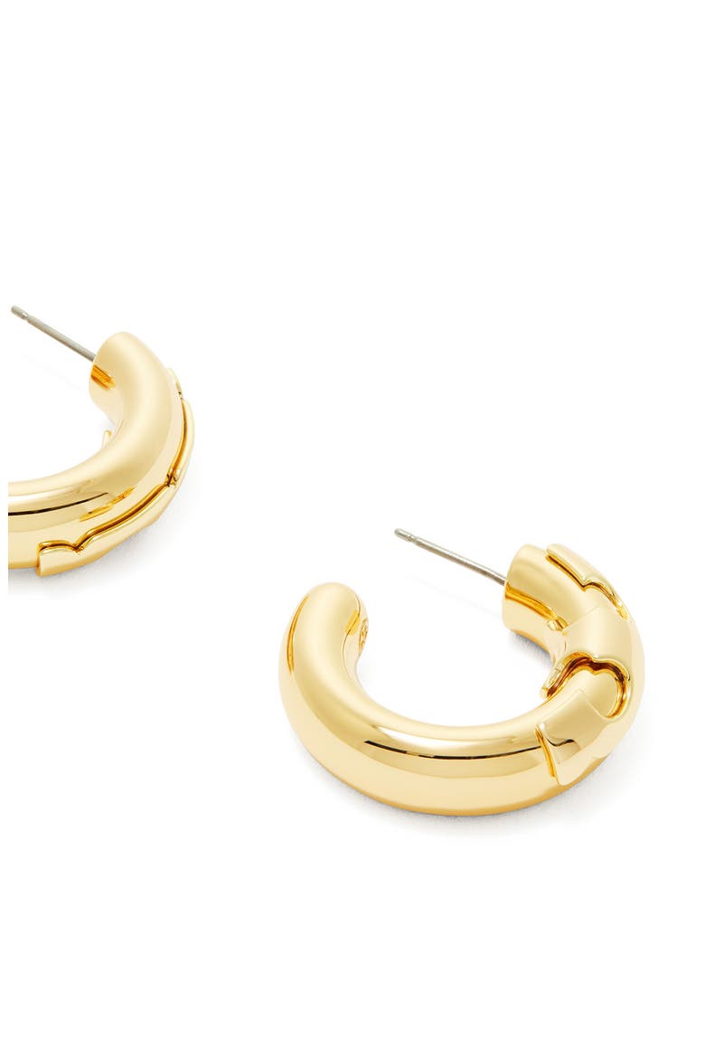Kira Essential Hoop Earrings, Alternate, color, TORY GOLD