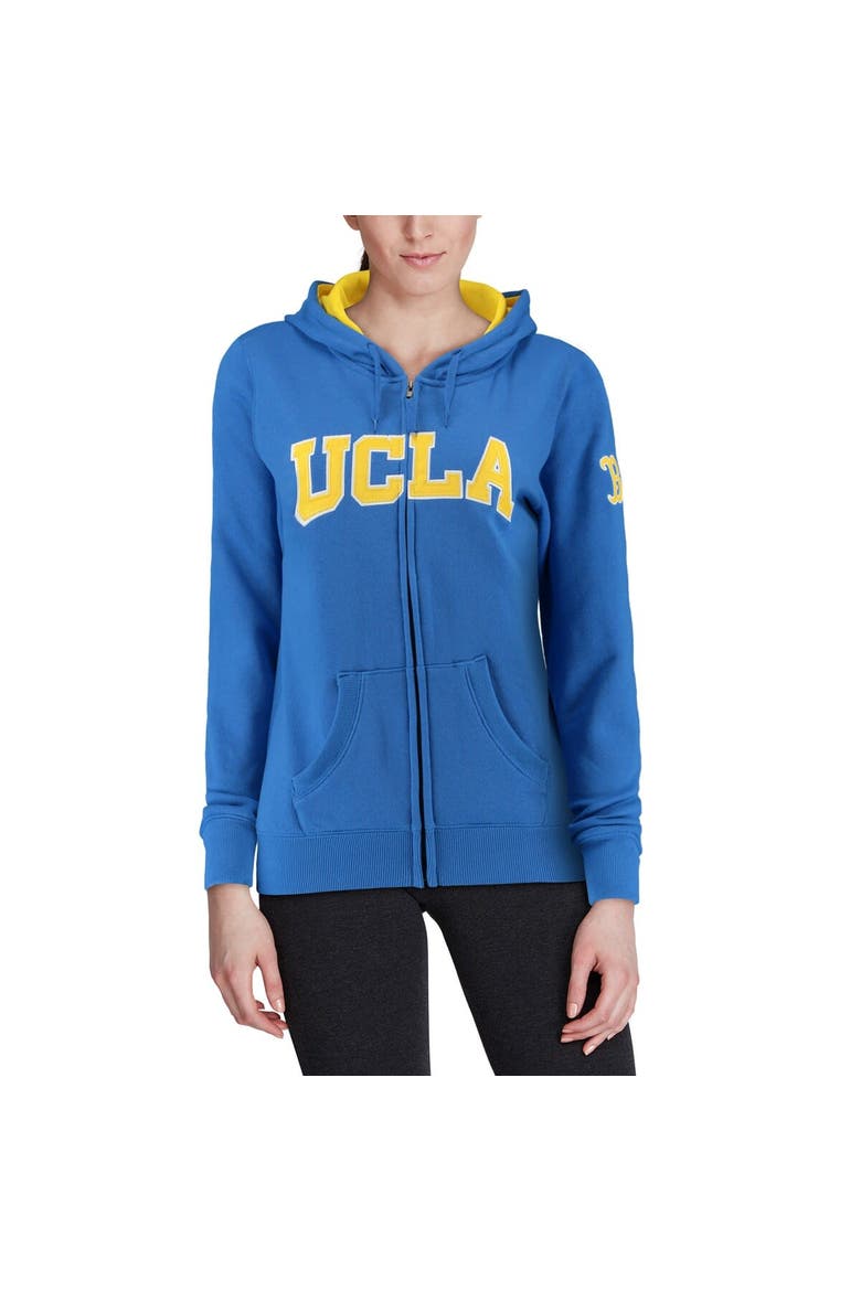 Women's Blue UCLA Bruins Arched Name Full-Zip Hoodie, Alternate, color, Blue