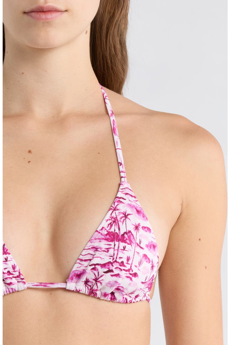 Triangle Bikini Top, Alternate, color, PINK