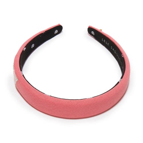 Lele Sadoughi Delta Zeta Charlotte Headband In Pink
