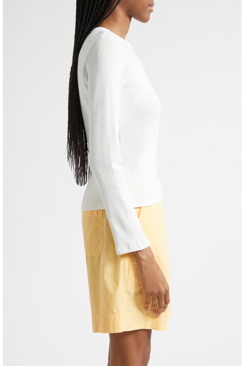 Nando Knit Slim Fit Long Sleeve Top, Alternate, color, WHITE